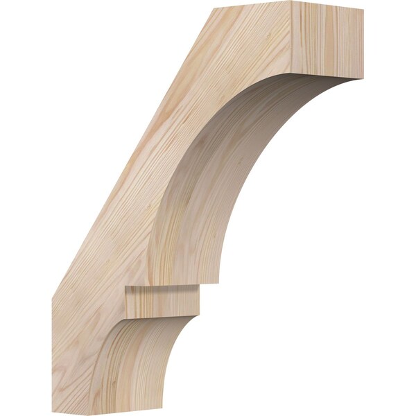 Ekena Millwork 5 1/2"W x 16"D x 20"H Balboa Smooth Knee Brace, Douglas Fir BRC06X16X20BOA00SDF - main